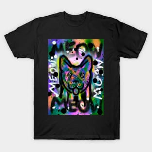 Spray Paint Cat V8 T-Shirt